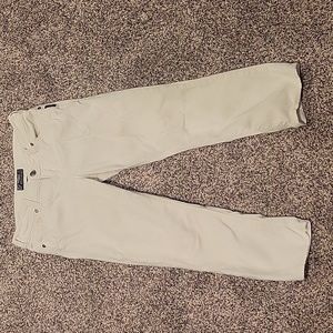 Silver- size 30 white capris